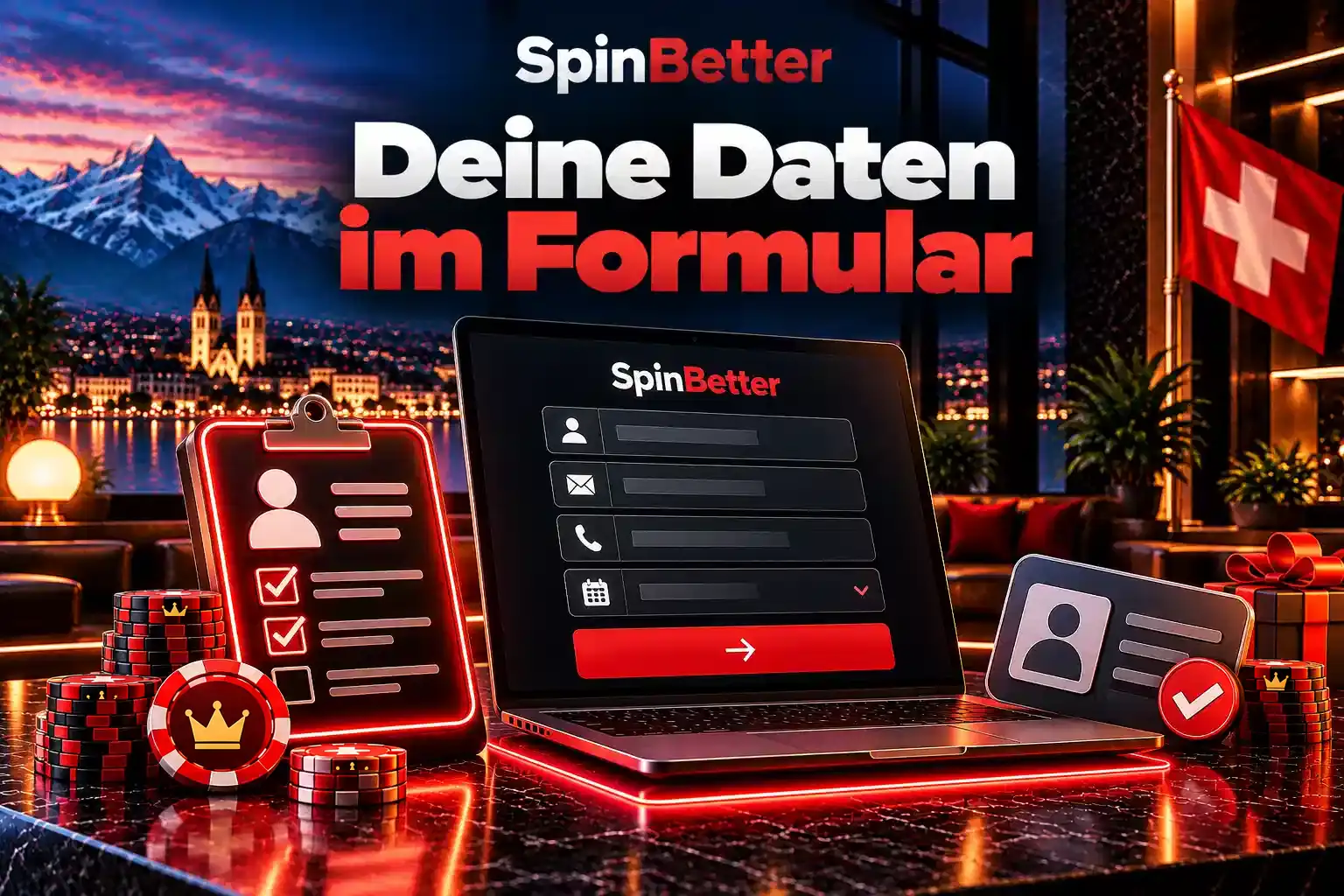 Anmeldeformular mit Feldern für Name, E-Mail, Telefon und Geburtsdatum